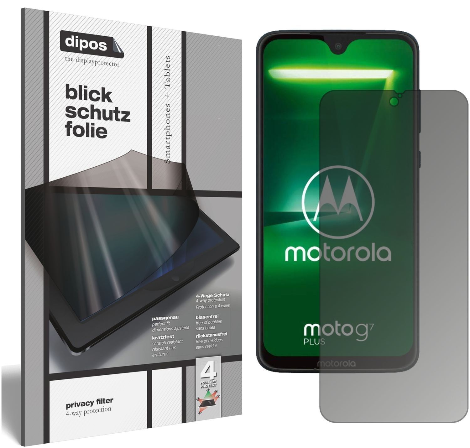 Blickschutzfolie für Motorola Moto G7 Plus matt Sc (1)