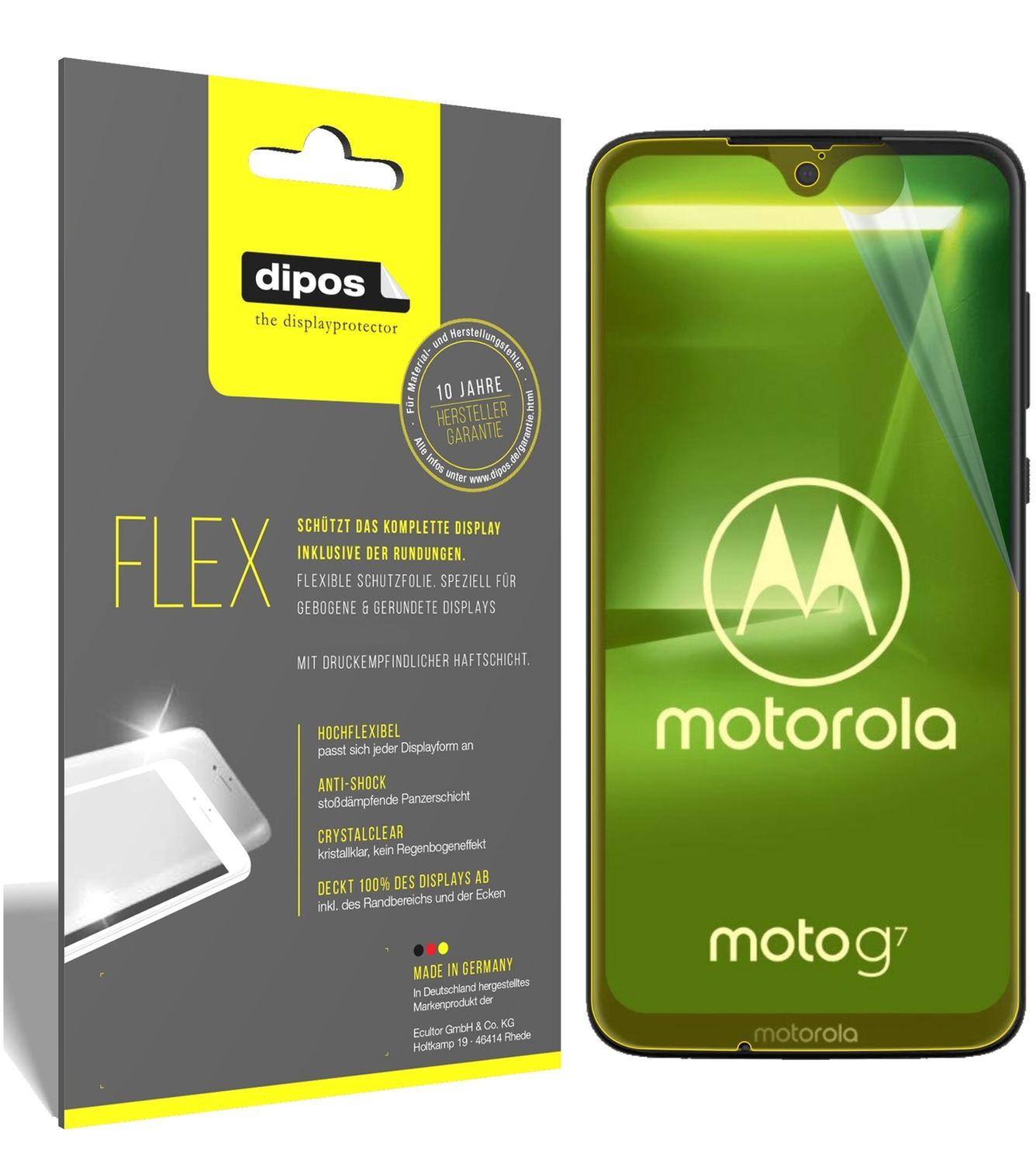 3x 3D Full Cover Schutzfolie für Motorola Moto G7 (1)