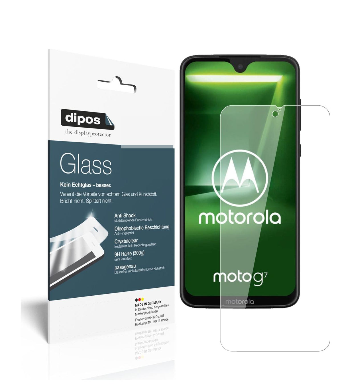 2x 9H Schutzfolie für Motorola Moto G7 Panzerfolie (1)