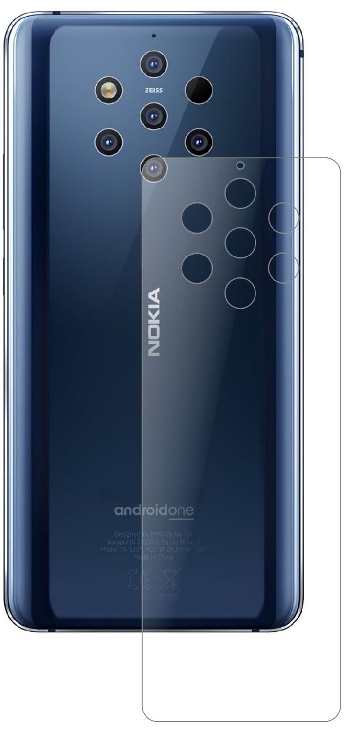 1x 9H Schutzfolie matt für Nokia 9 PureView Rückse (1)