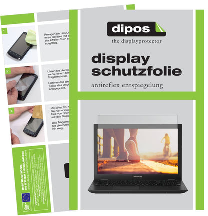 2x Schutzfolie matt für Medion Akoya P6685 Display (1)
