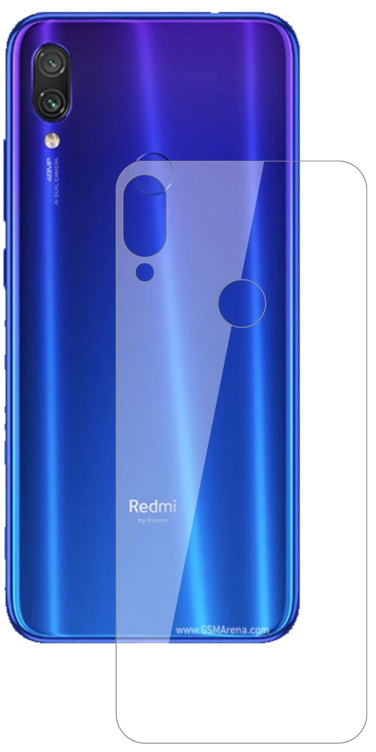 1x 9H Schutzfolie für Xiaomi Redmi Note 7 Pro Rück (1)
