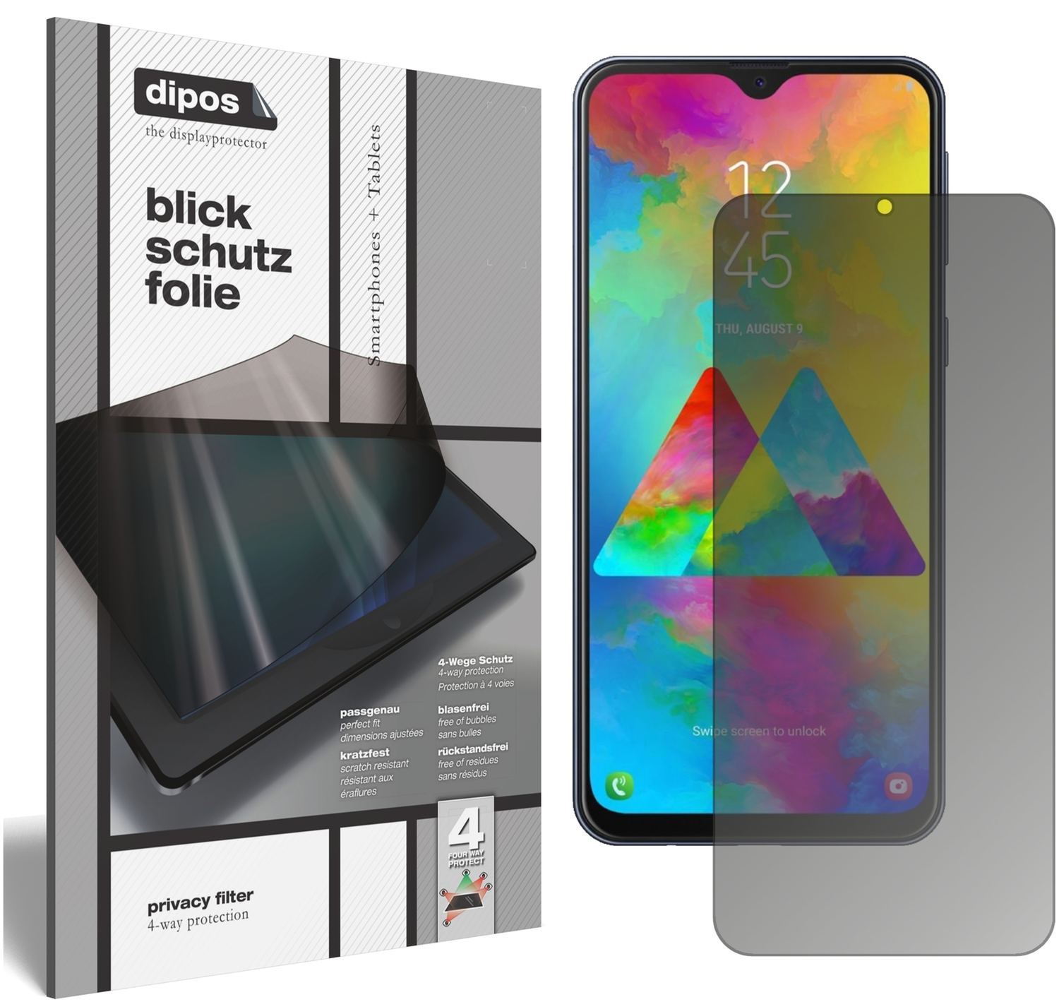 Blickschutzfolie für Samsung Galaxy M20 matt Schut (1)