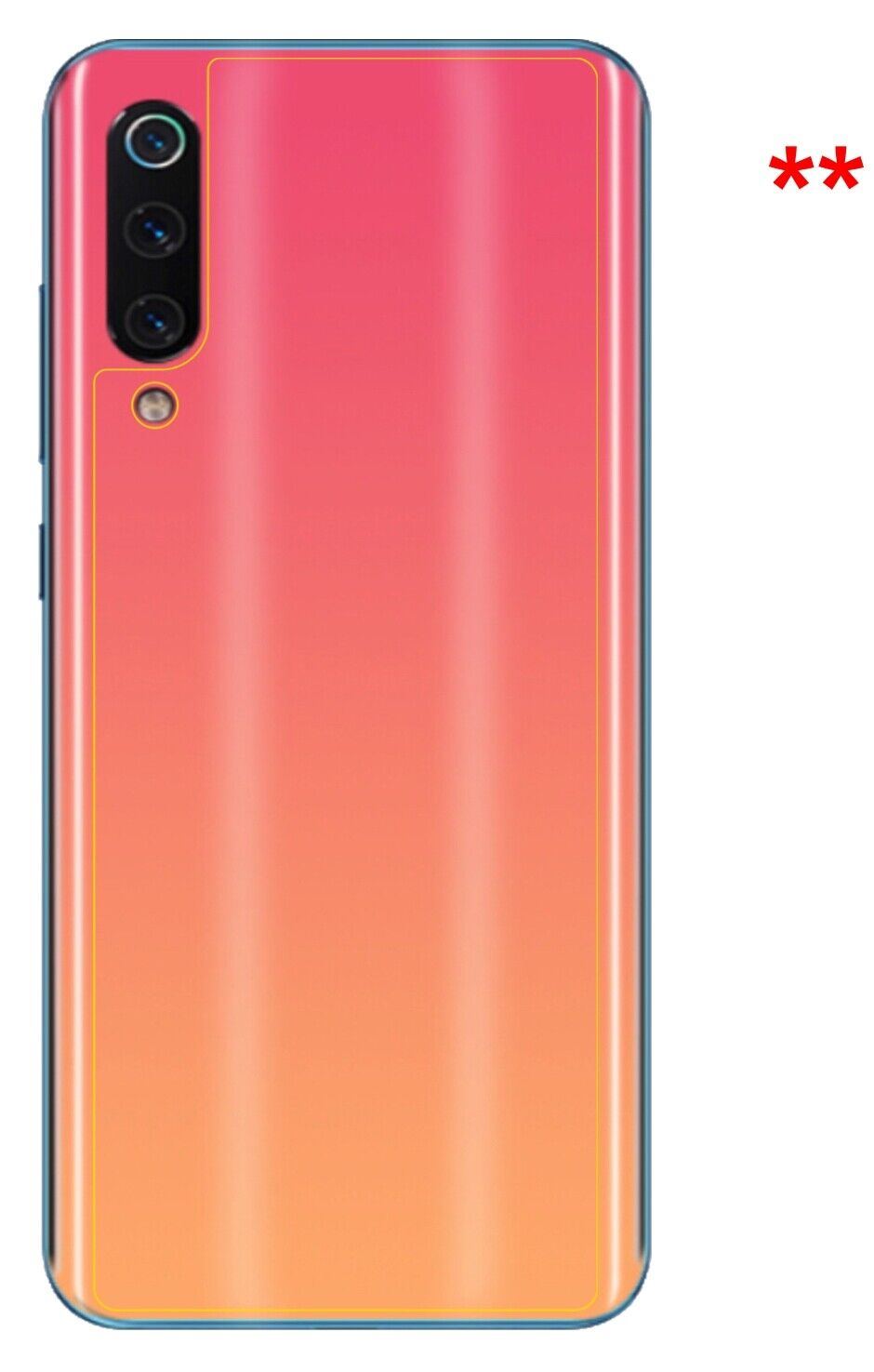 1x 9H Schutzfolie matt für Xiaomi Mi 9 SE Rückseit (9)