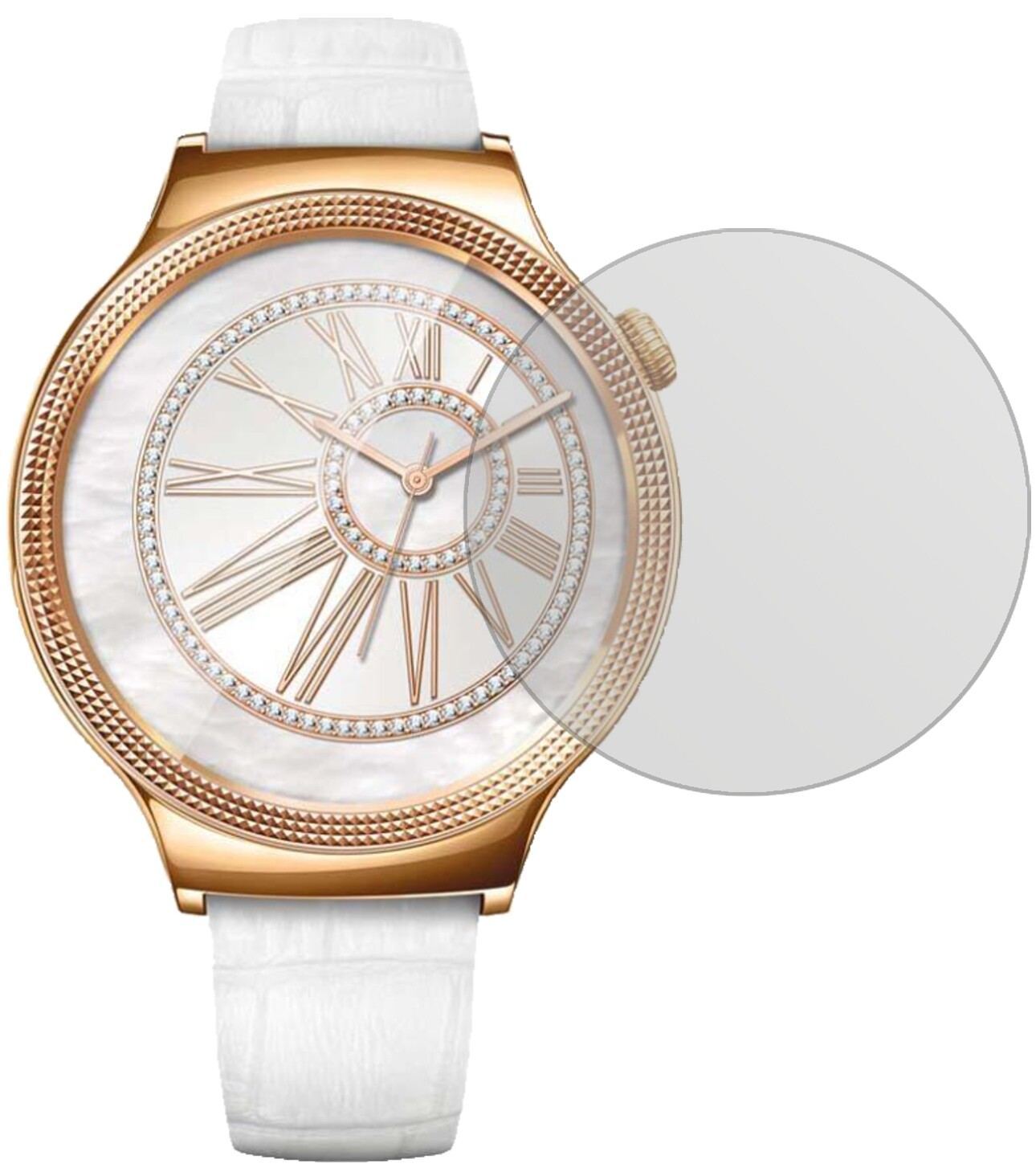 2x Schutzfolie matt für Huawei Watch Jewel Display (2)