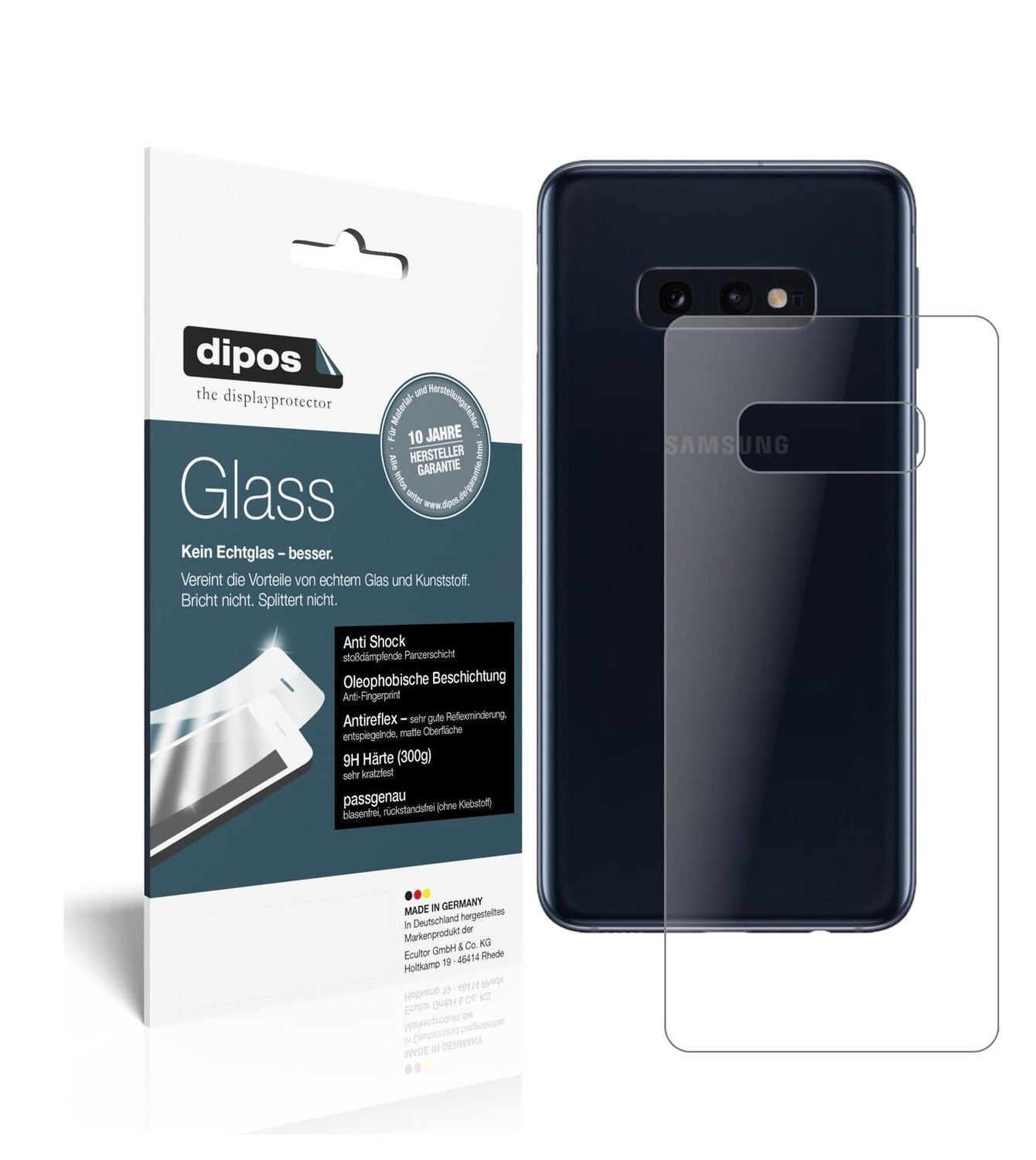 1x 9H Schutzfolie matt für Samsung Galaxy S10e Rüc (2)