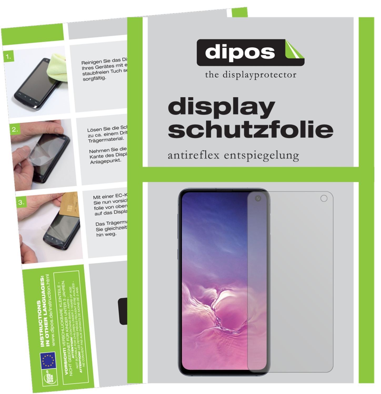 5x Schutzfolie matt für Samsung Galaxy S10e Displa (2)