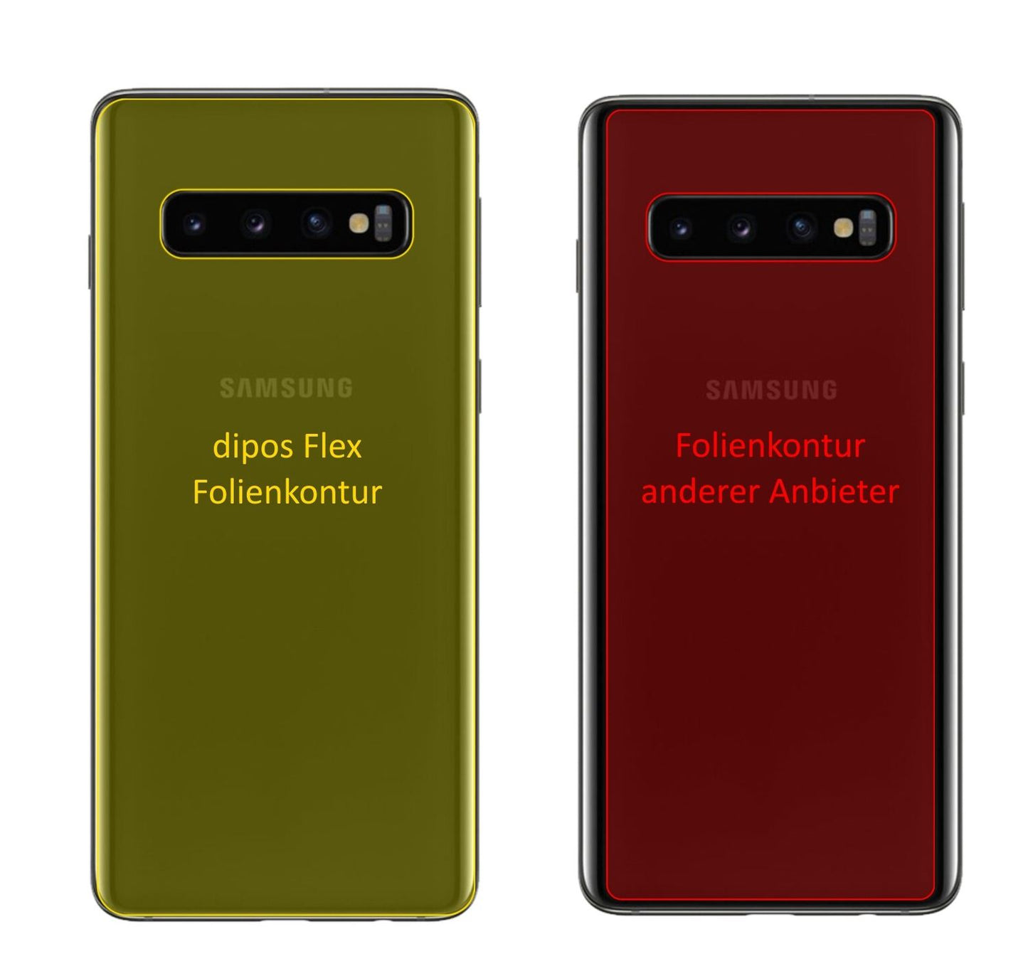 3x 3D Full Cover Schutzfolie für Samsung Galaxy S1 (2)