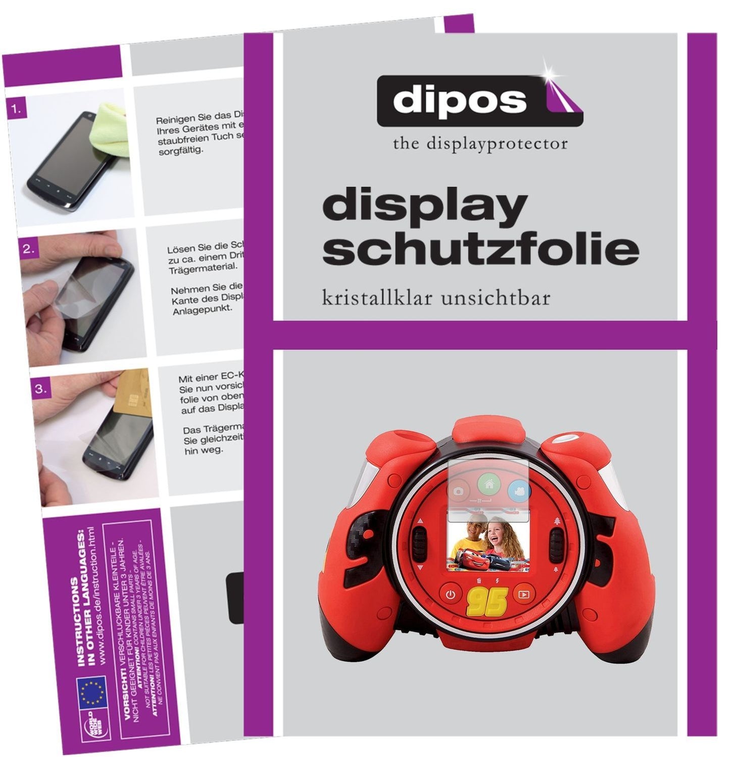 6x Schutzfolie klar für VTech Cars 3 Kamera Displa (1)