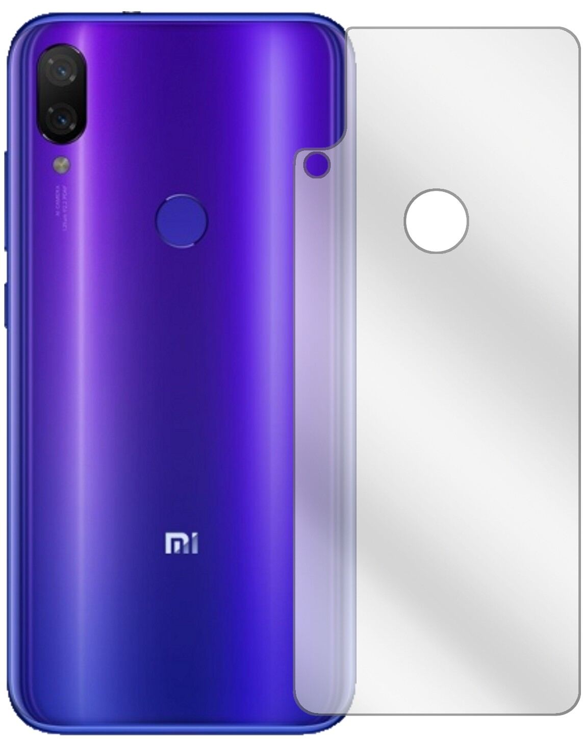 6x Schutzfolie klar für Xiaomi Mi Play Rückseite D (2)