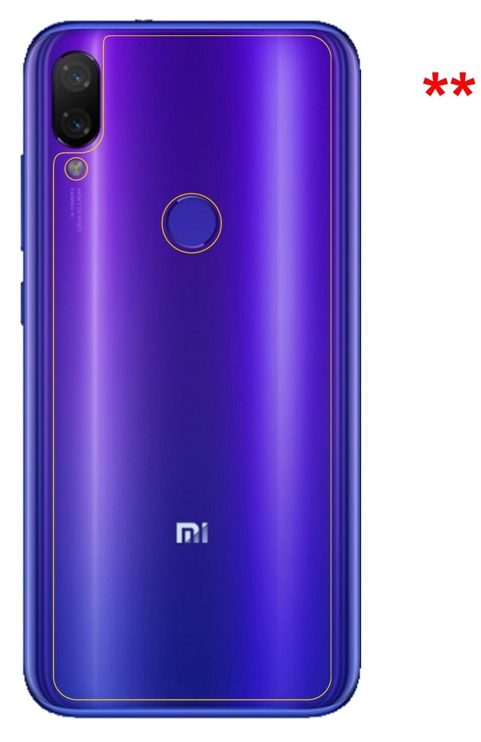 6x Schutzfolie klar für Xiaomi Mi Play Rückseite D (5)