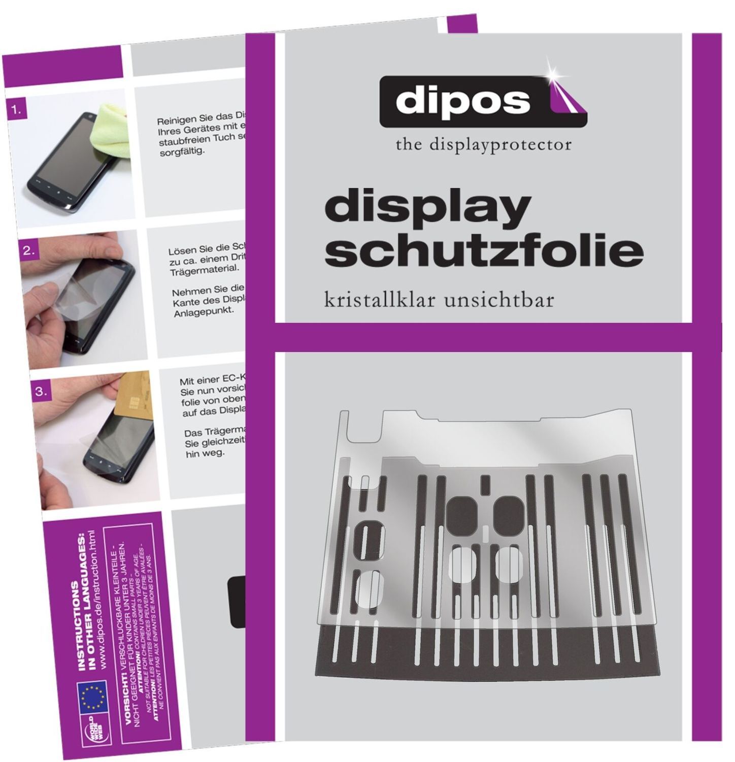 1x Schutzfolie klar für DeLonghi Dinamica ECAM 350 (2)