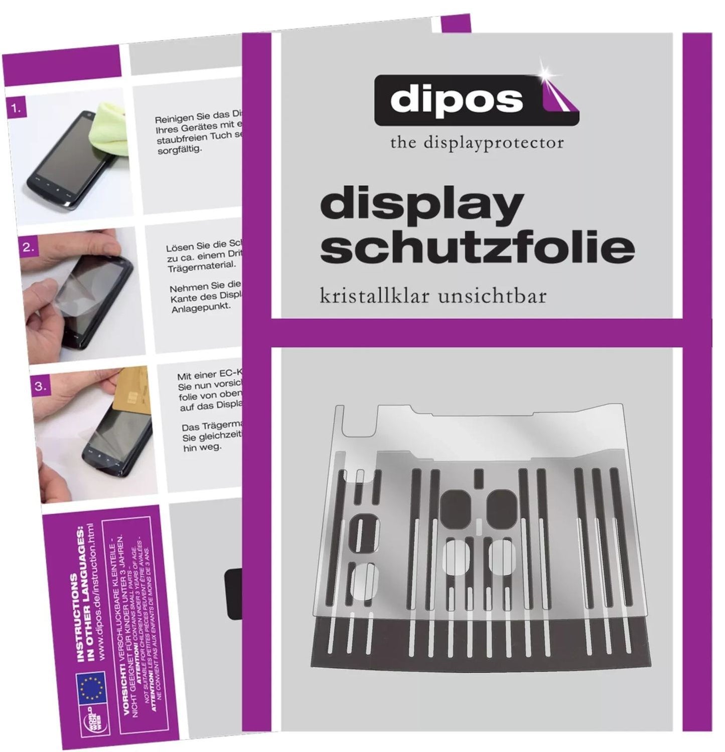 2x Schutzfolie klar für DeLonghi Dinamica ECAM 350 (1)