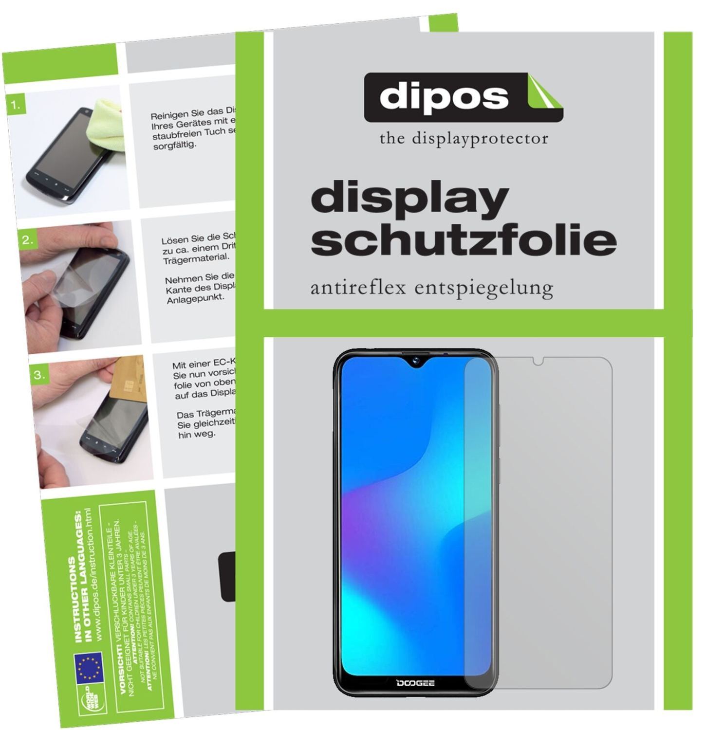 5x Schutzfolie matt für Doogee Y8 Display-Schutzfo (2)