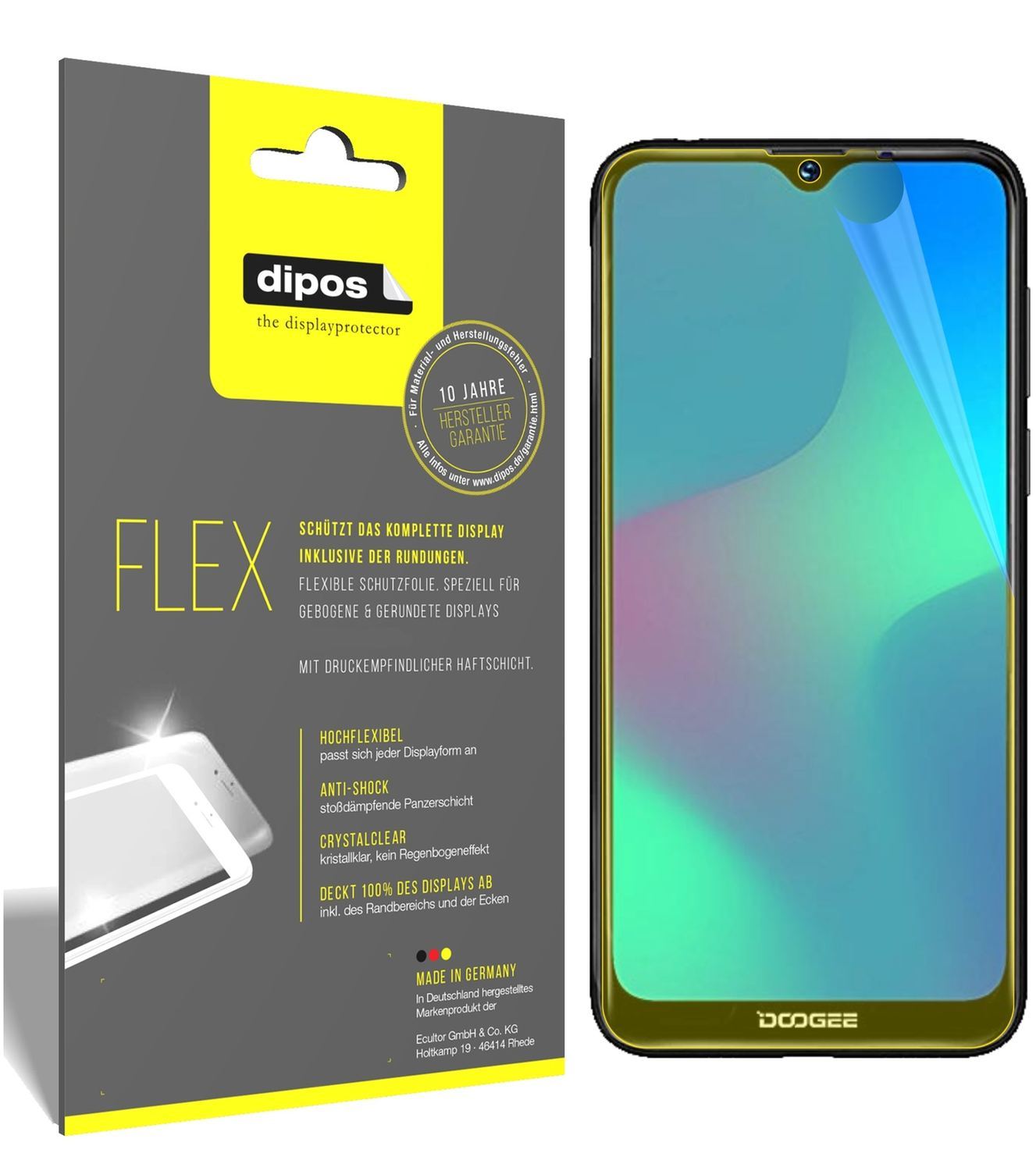 3x 3D Full Cover Schutzfolie für Doogee Y8 (1)