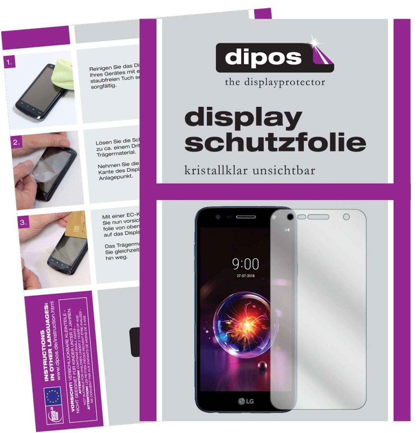 5x Schutzfolie klar für LG X power 3 Display-Schut (2)