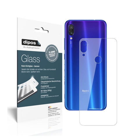 1x 9H Schutzfolie für Xiaomi Redmi Note 7 Rückseit (2)