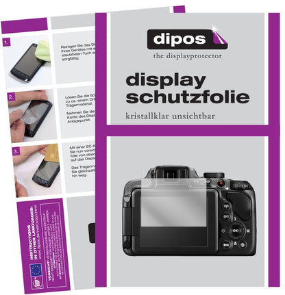 2x Schutzfolie klar für Nikon Coolpix B600 Display (1)