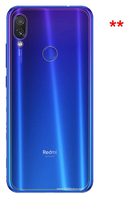 6x Schutzfolie matt für Xiaomi Redmi Note 7 Rückse (6)