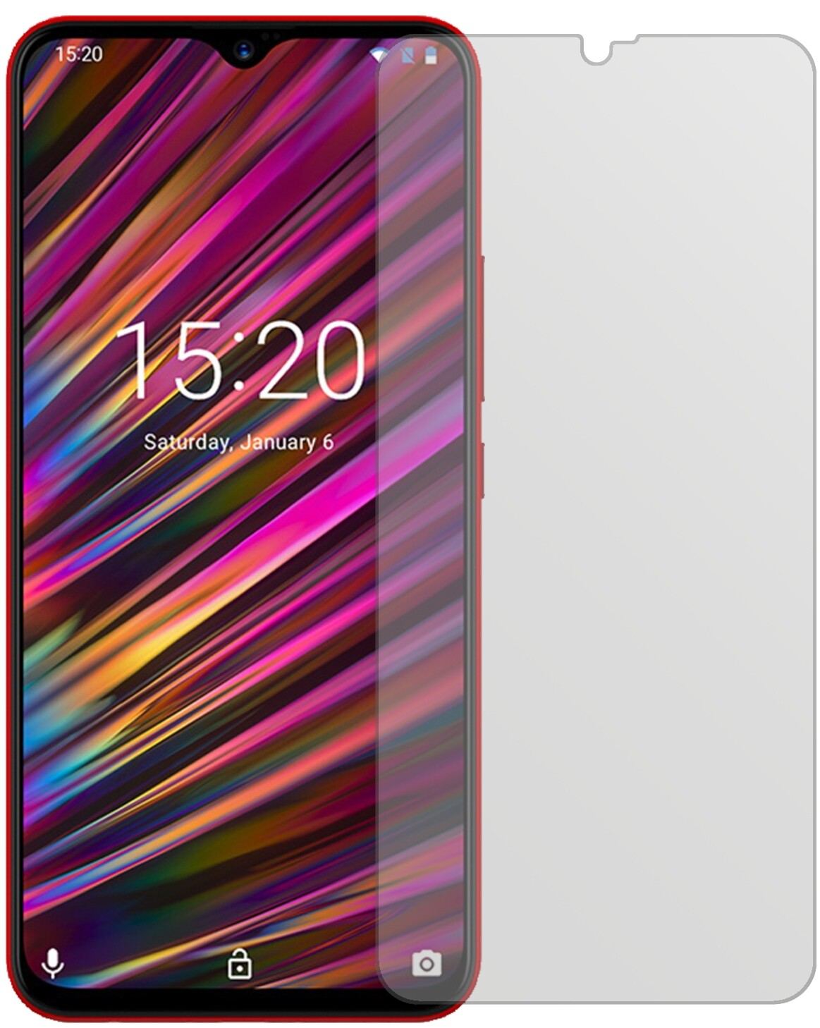 2x Schutzfolie matt für Umidigi F1 Display-Schutzf (2)