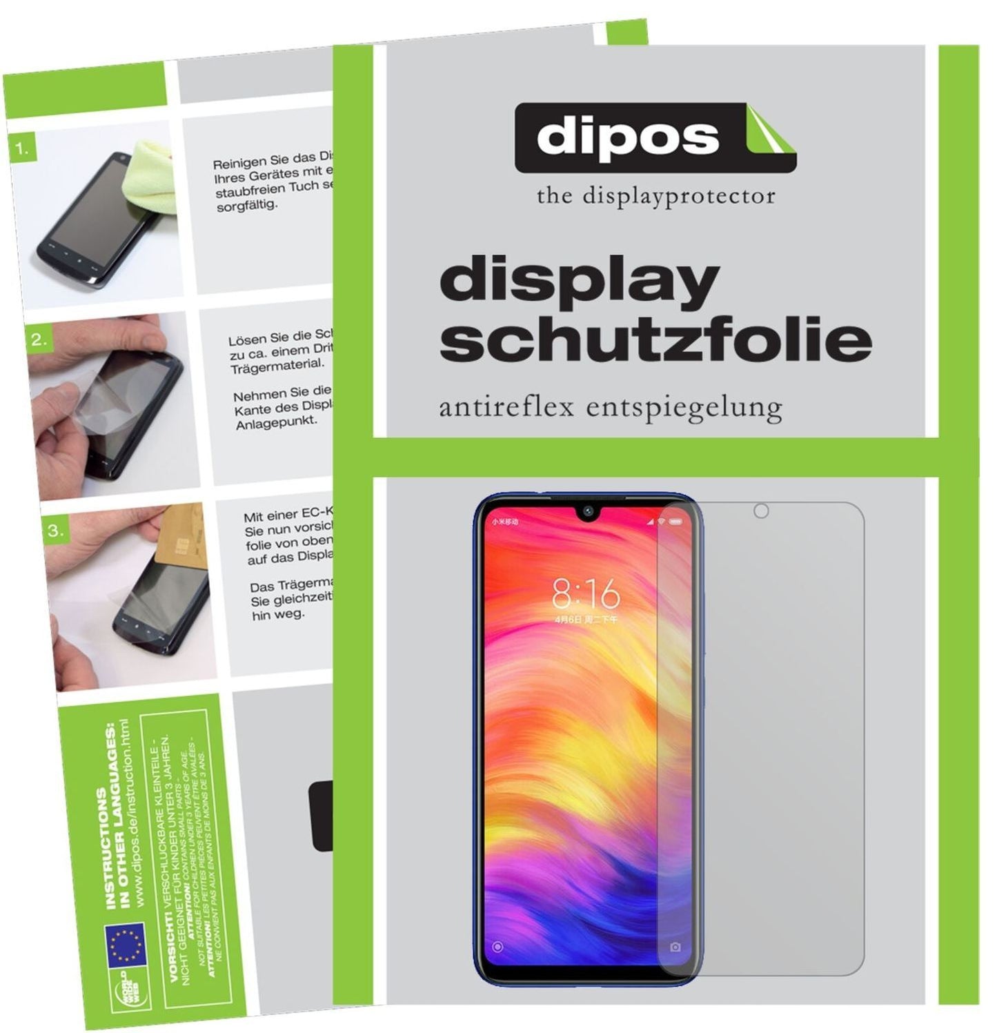 5x Schutzfolie matt für Xiaomi Redmi Note 7 Displa (2)