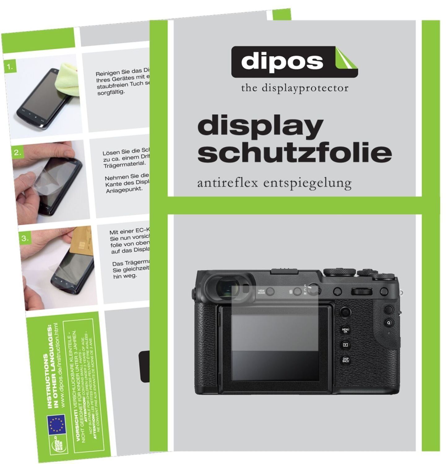 1x Schutzfolie matt für Fujifilm GFX 50R Display-S (2)