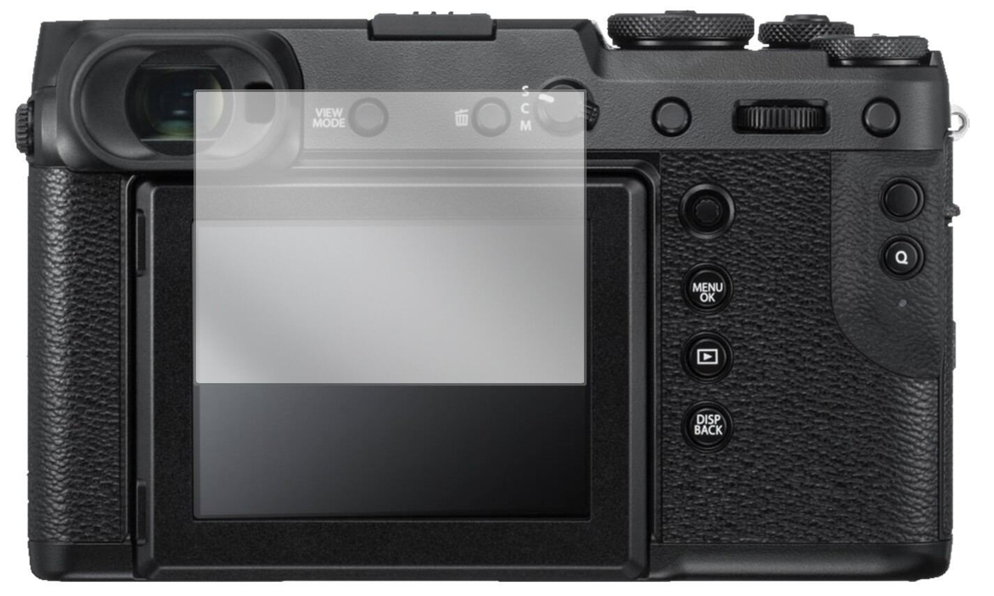 2x Schutzfolie klar für Fujifilm GFX 50R Display-S (2)