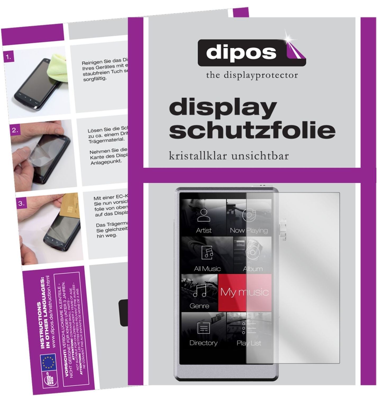 1x Schutzfolie klar für iBasso DX150 Display-Schut (2)