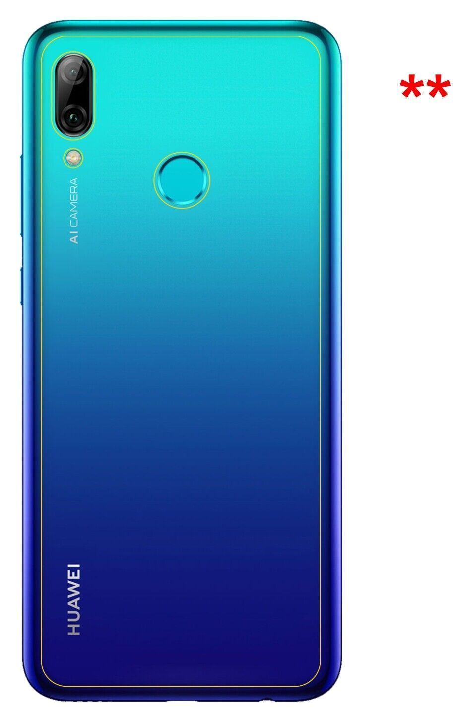 1x Schutzfolie matt für Huawei P Smart (2019) Rück (6)