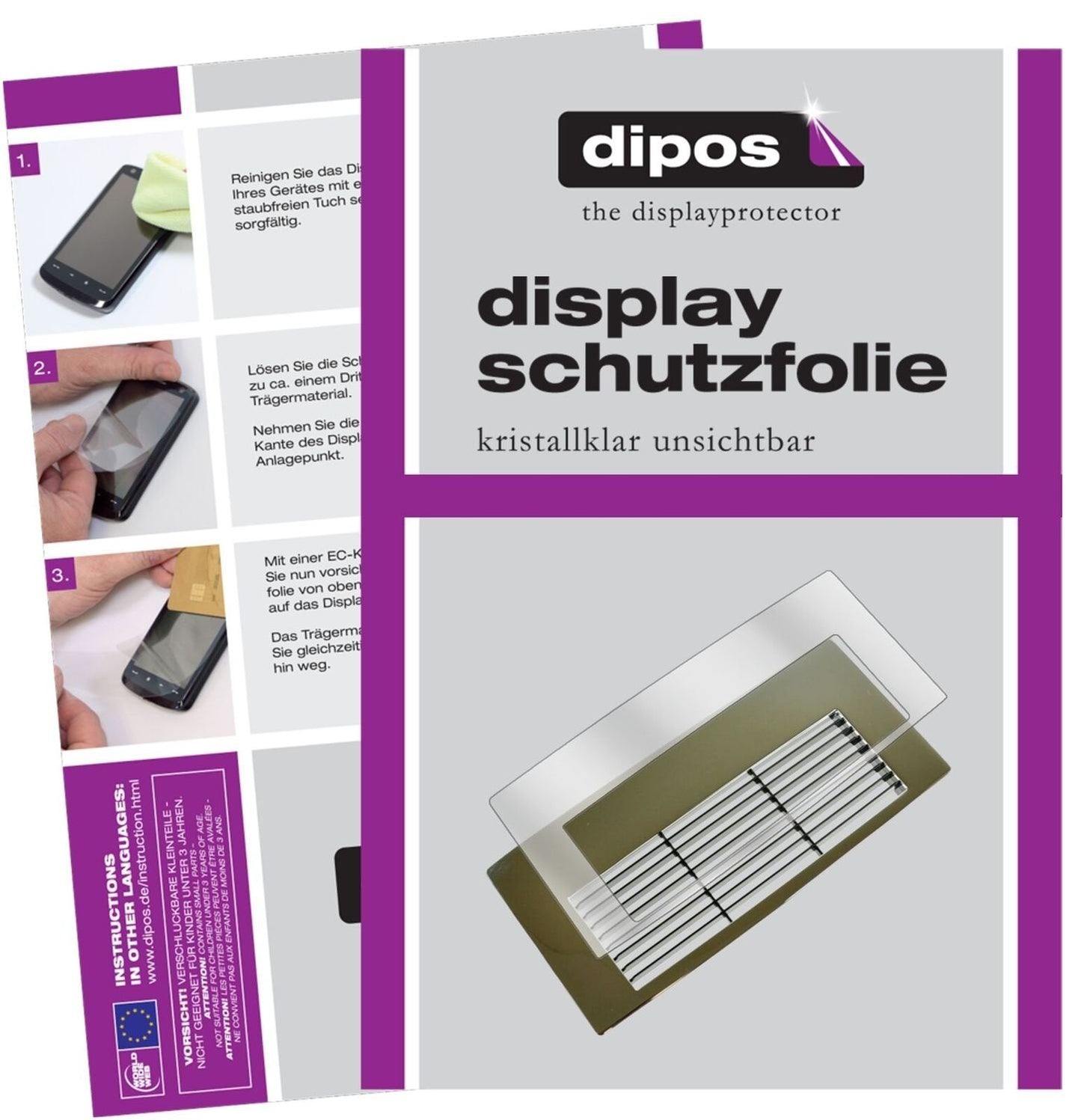 1x Schutzfolie klar für Jura Z8 Tropfblech Display (2)