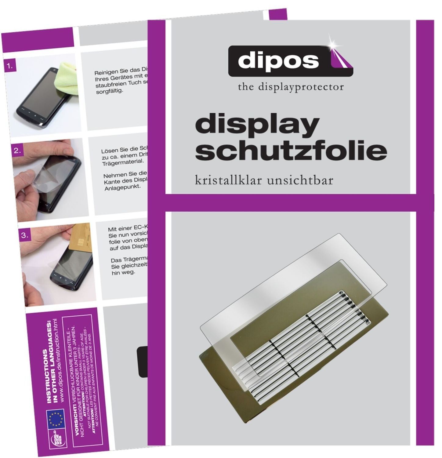1x Schutzfolie klar für Jura Z8 Tropfblech Display (2)
