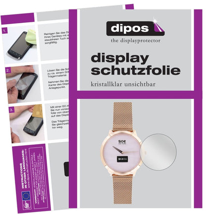 5x Schutzfolie klar für X-WATCH SOE XW Pure Displa (2)