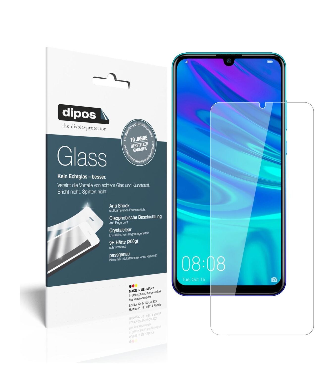 1x 9H Schutzfolie für Huawei P Smart (2019) Panzer (2)