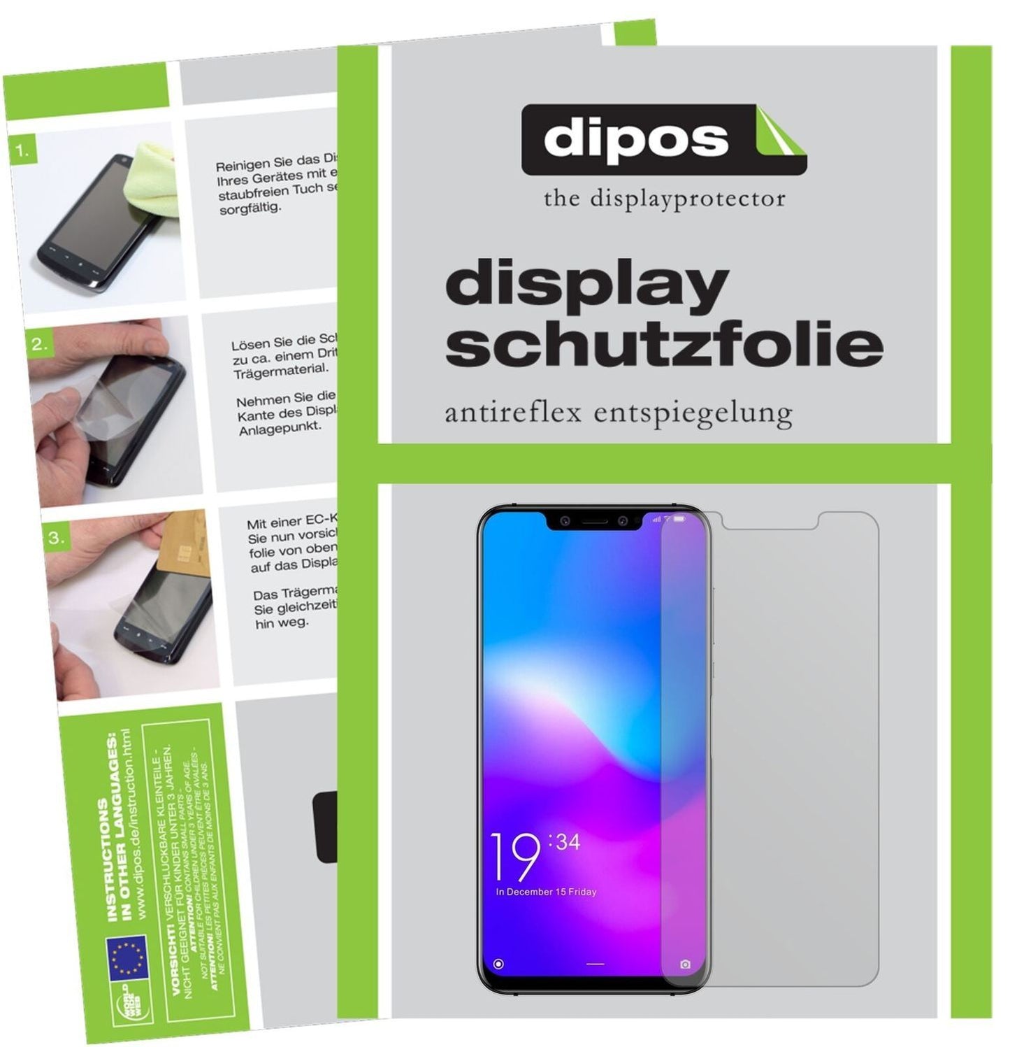 5x Schutzfolie matt für Elephone A5 Display-Schutz (2)