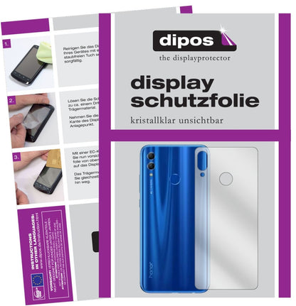 5x Schutzfolie klar für Honor 10 Lite Rückseite Di (2)