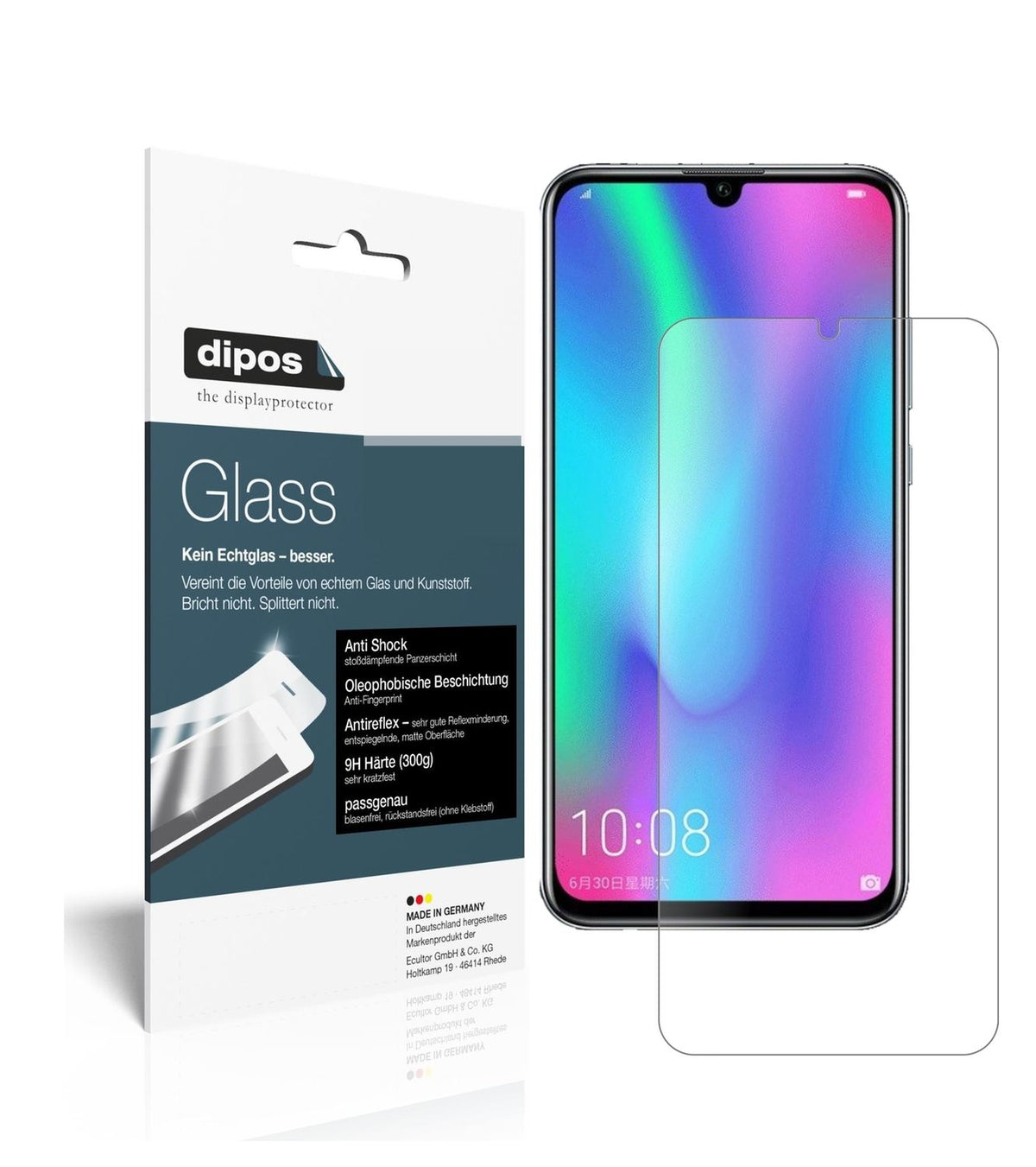 1x 9H Schutzfolie matt für Honor 10 Lite Panzerfol (2)