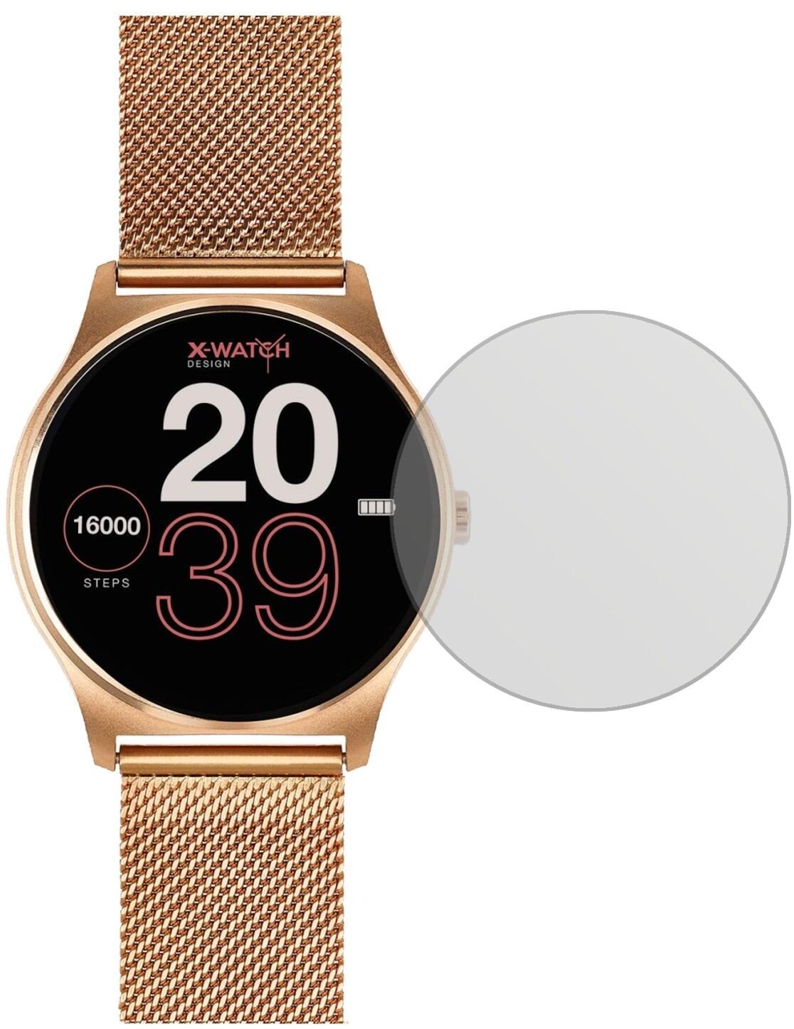 2x Schutzfolie matt für Joli XW Pro Smartwatch Dis (2)