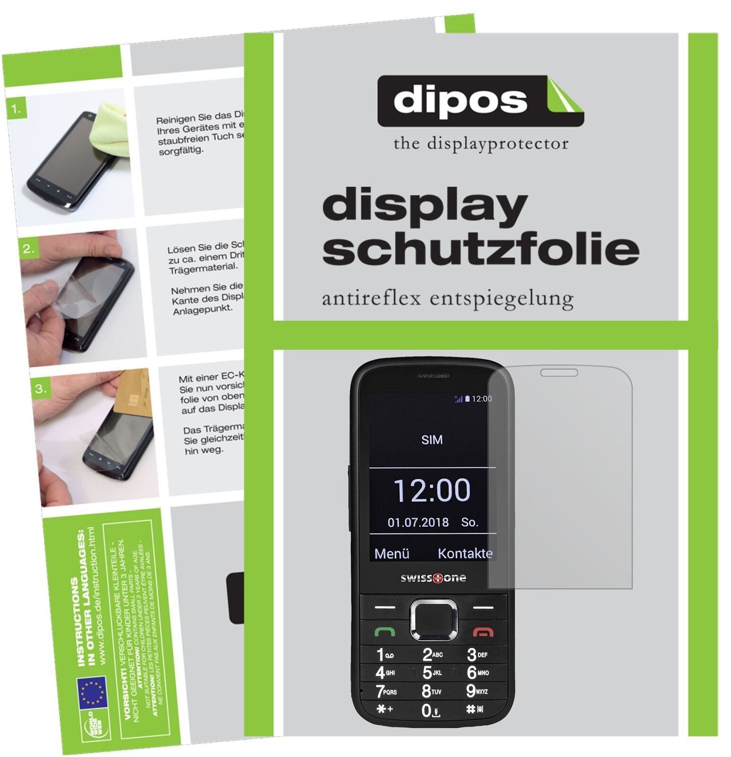 5x Schutzfolie matt für Swisstone BBM 570 Display- (2)