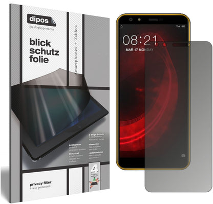 Blickschutzfolie für Nubia N2 Lite matt Schutzfoli (2)