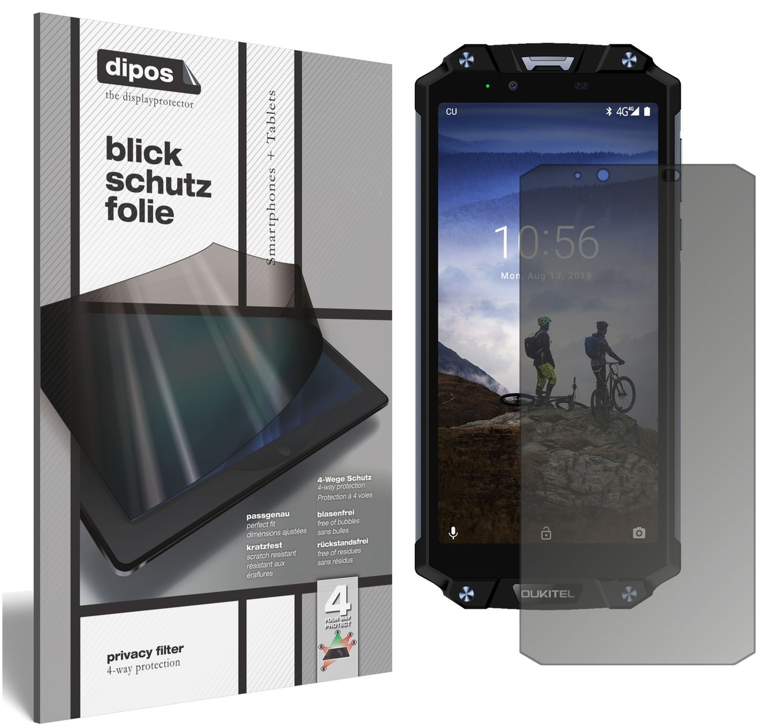 Blickschutzfolie für Oukitel WP2 matt Schutzfolie  (1)