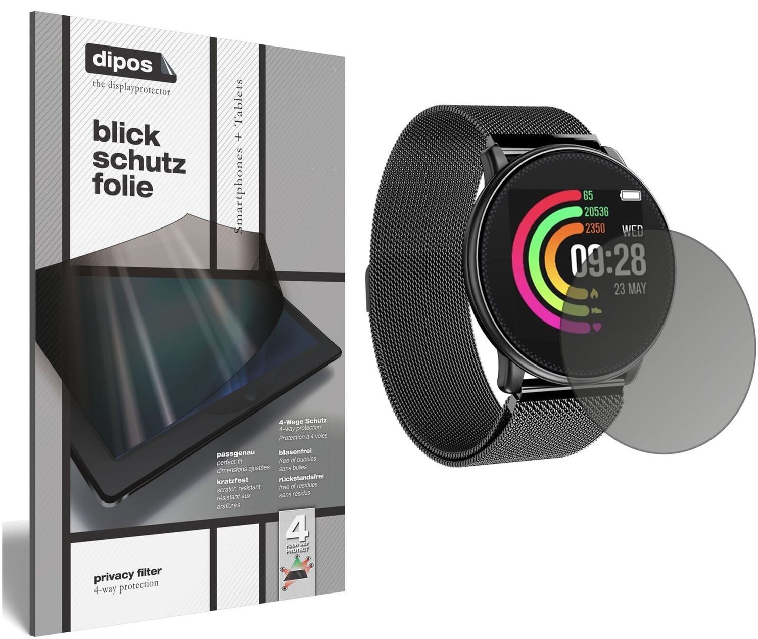 Blickschutzfolie für Umidigi Uwatch matt Schutzfol (2)