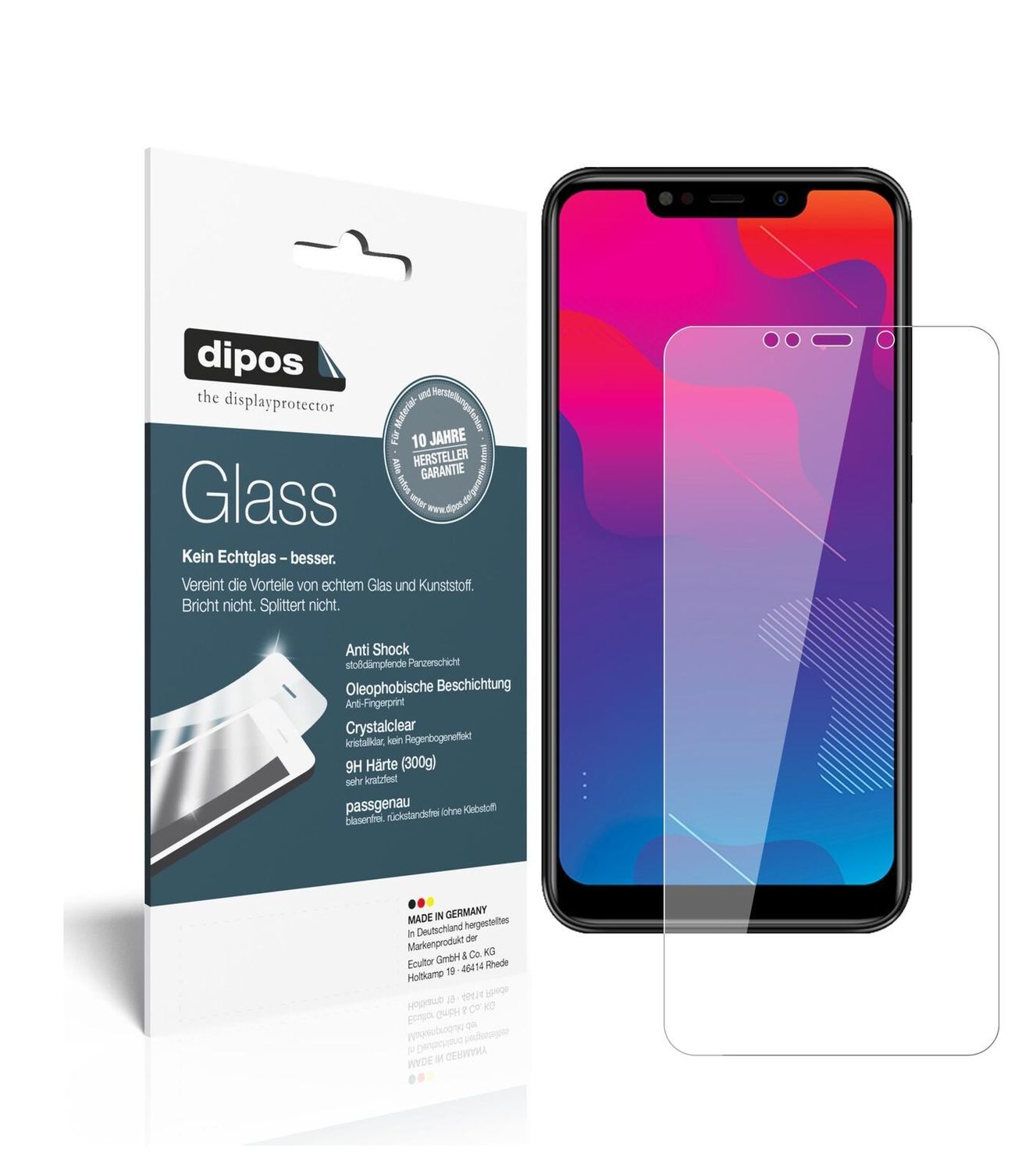 1x 9H Schutzfolie für Panasonic Eluga Z1 Pro Panze (2)