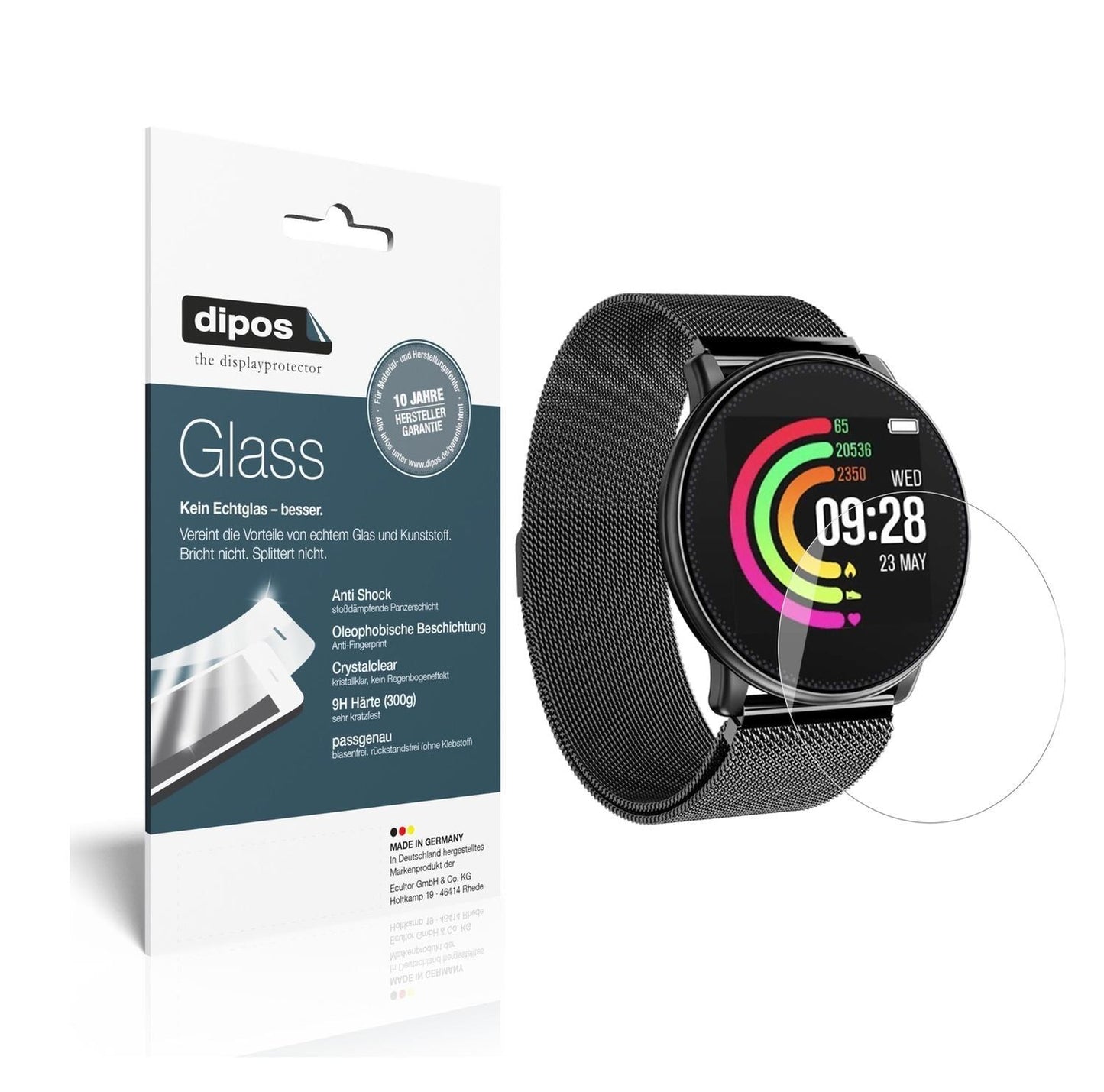 2x 9H Schutzfolie für Umidigi Uwatch Panzerfolie (1)