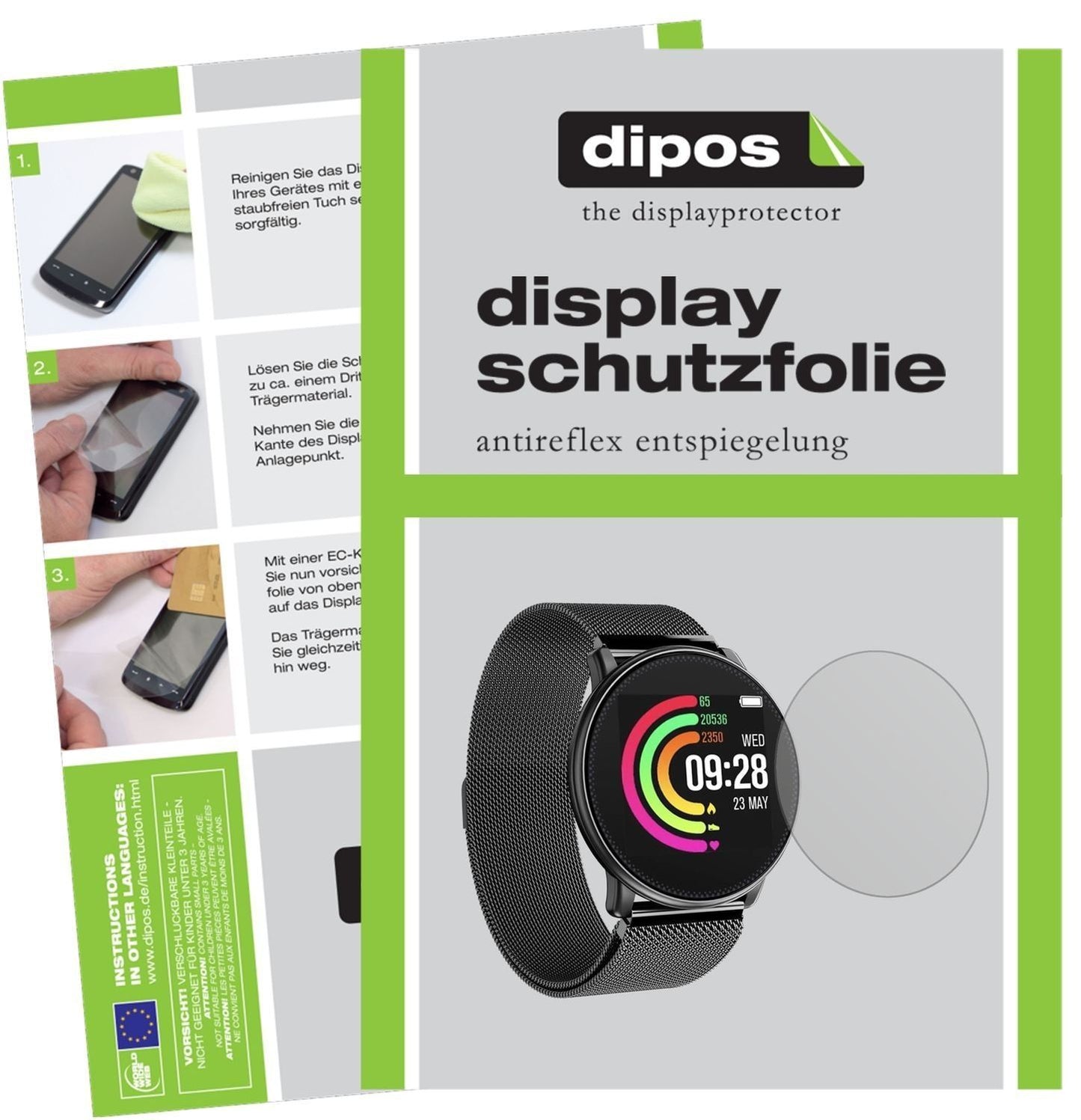 2x Schutzfolie matt für Umidigi Uwatch Display-Sch (1)