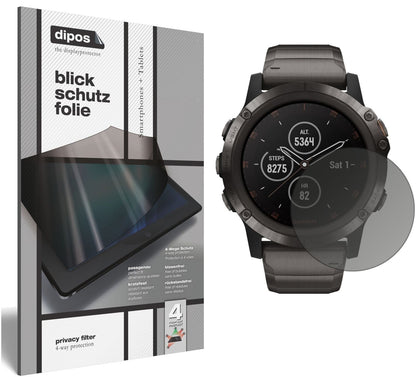 Blickschutzfolie für Garmin fenix 5 Plus (47mm) ma (1)