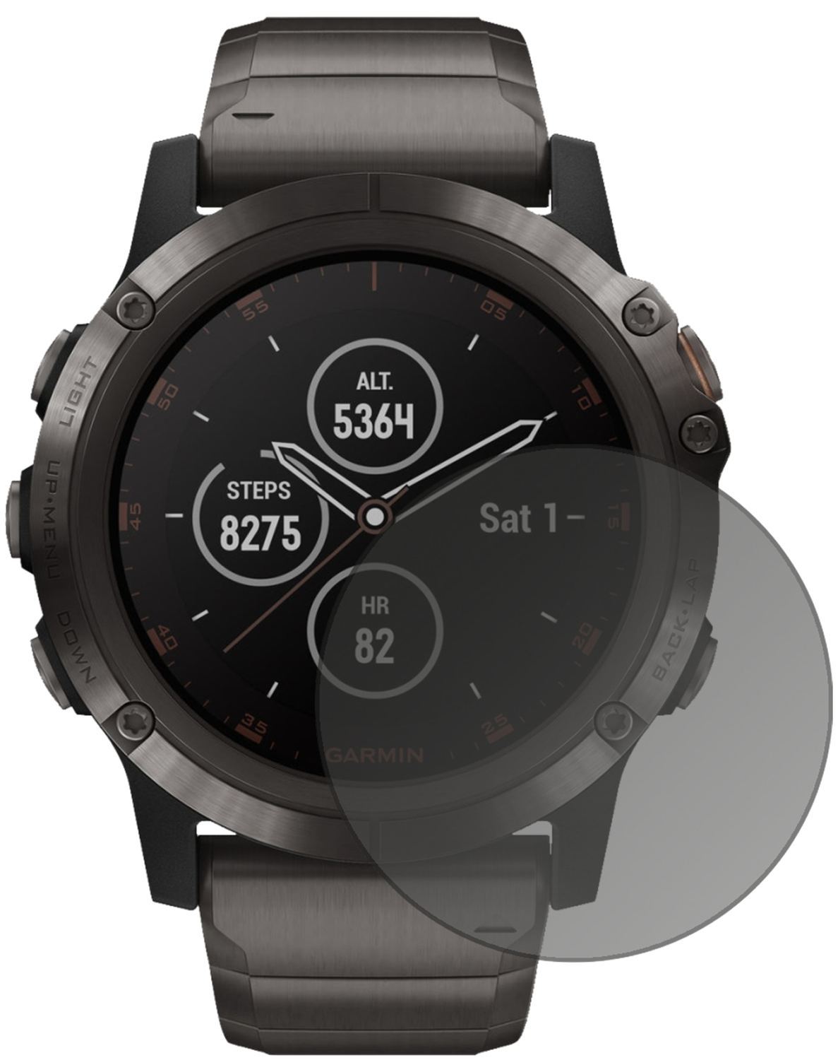 Blickschutzfolie für Garmin fenix 5 Plus (47mm) ma (2)
