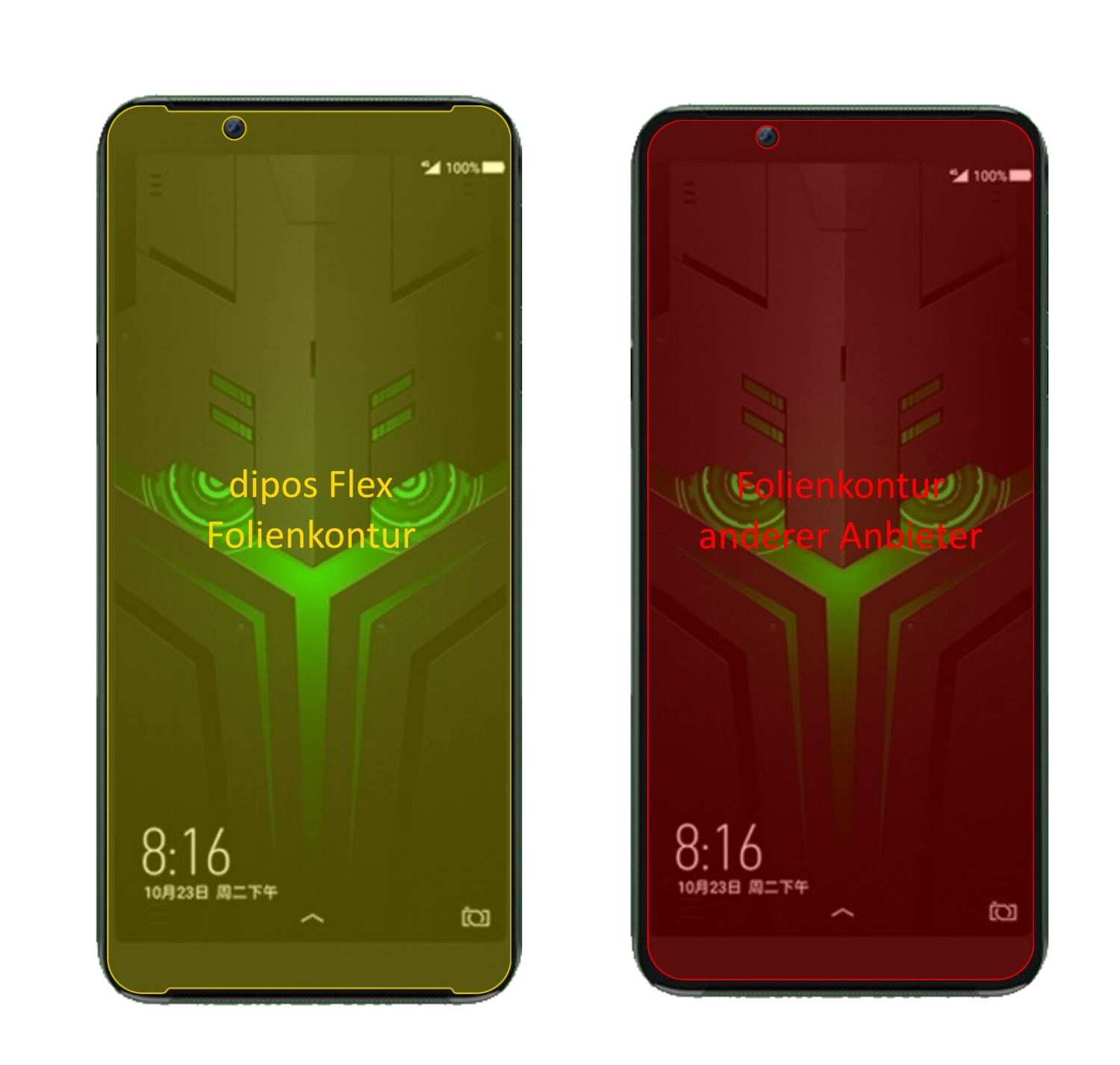 3x 3D Full Cover Schutzfolie für Xiaomi Black Shar (2)