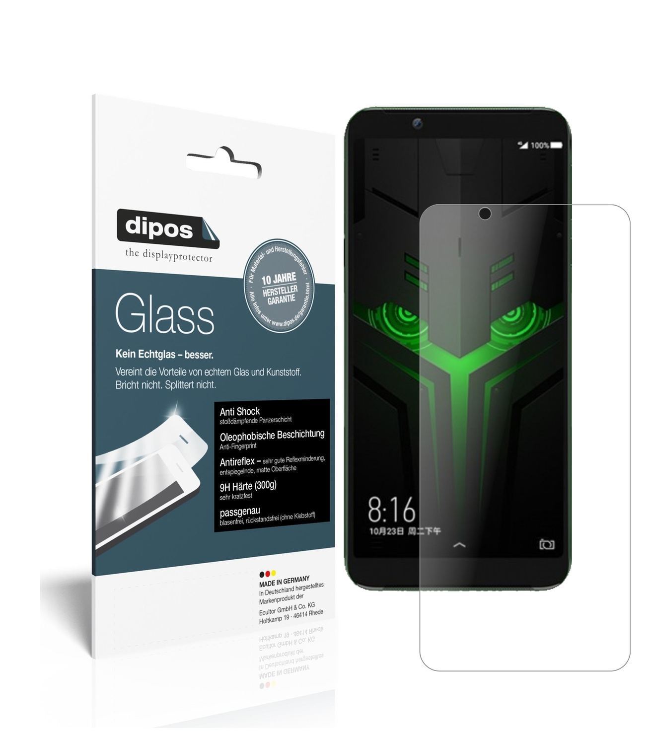 2x 9H Schutzfolie matt für Xiaomi Black Shark Helo (1)
