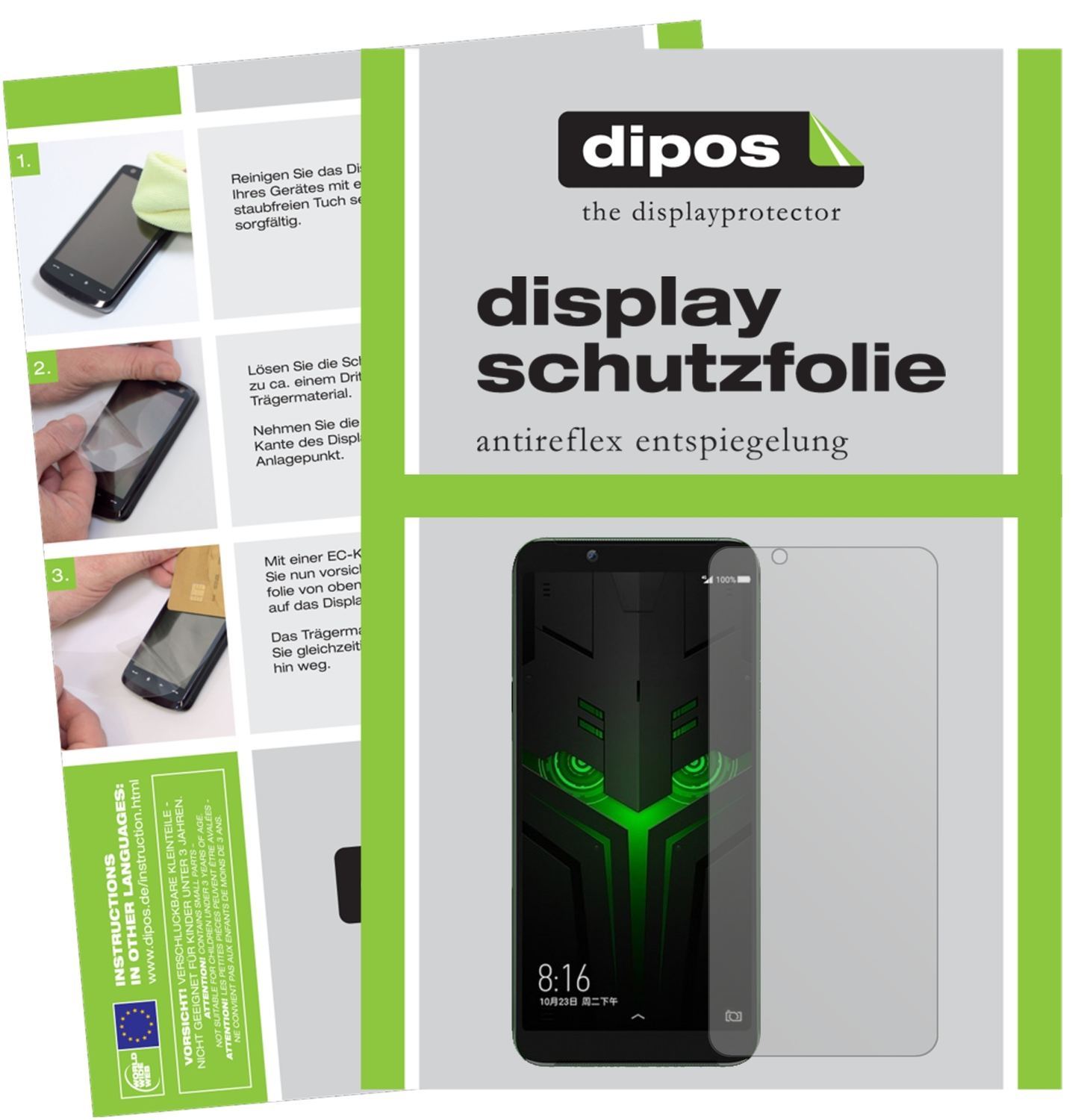 6x Schutzfolie matt für Xiaomi Black Shark Helo Di (1)