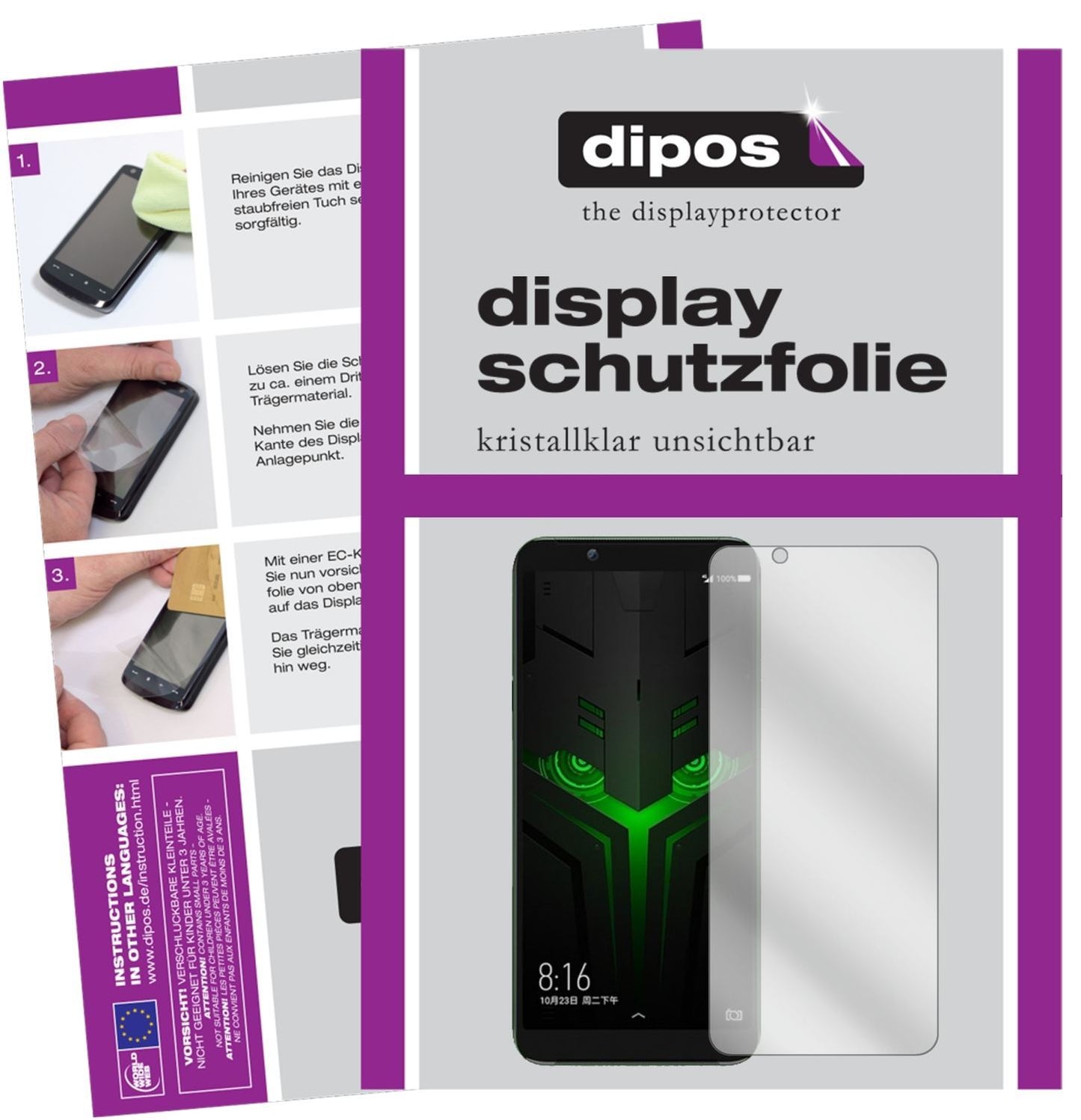 6x Schutzfolie klar für Xiaomi Black Shark Helo Di (1)